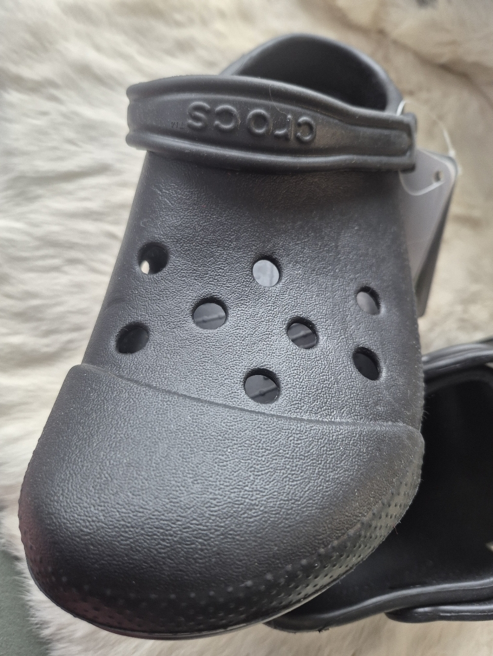 Silver Cloud CROCS Classic Clog in Black Dibetics And Sensitive Feet - Picture 6 of 11